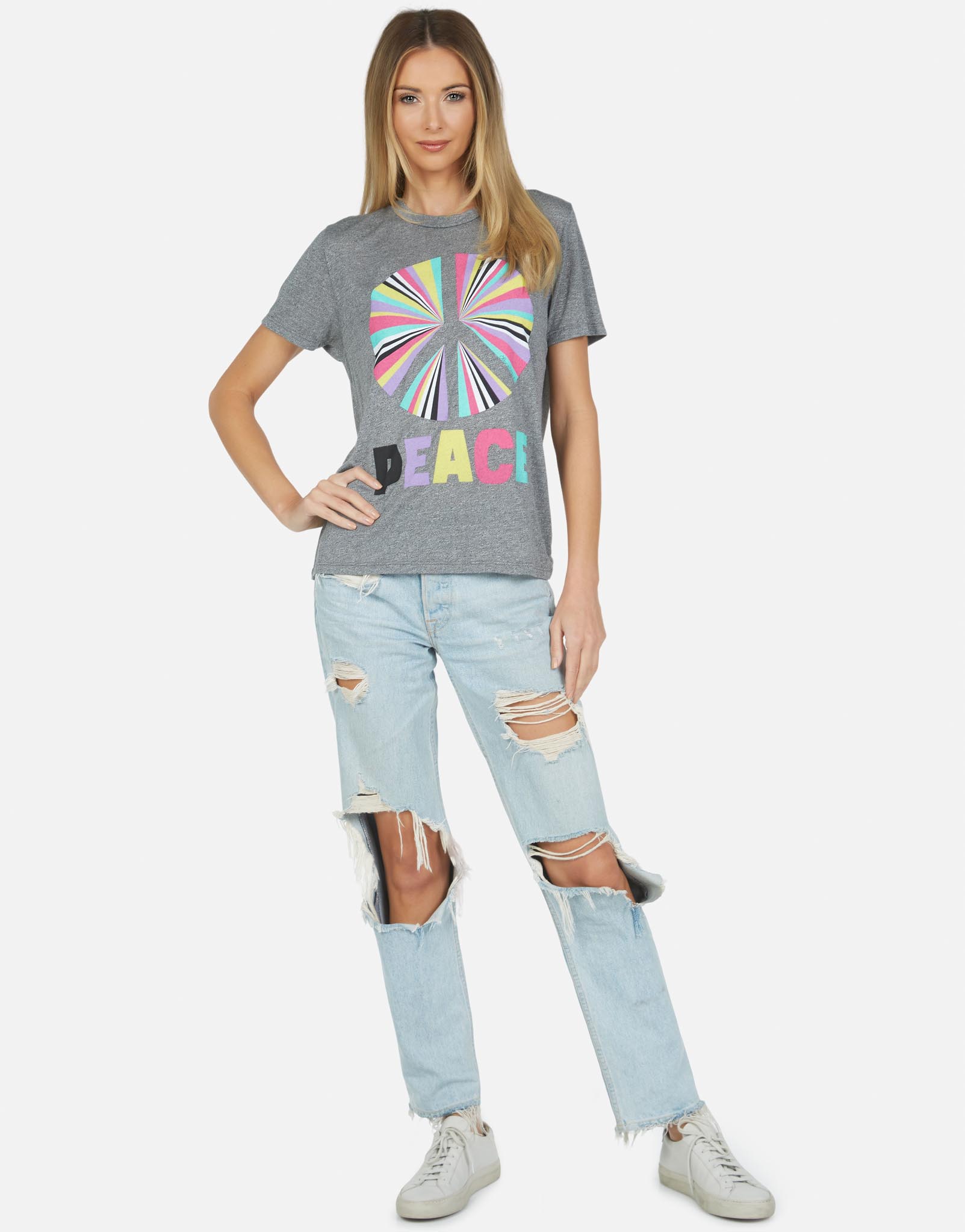 Lauren Moshi Women's Capri Rainbow Ray Peace - 