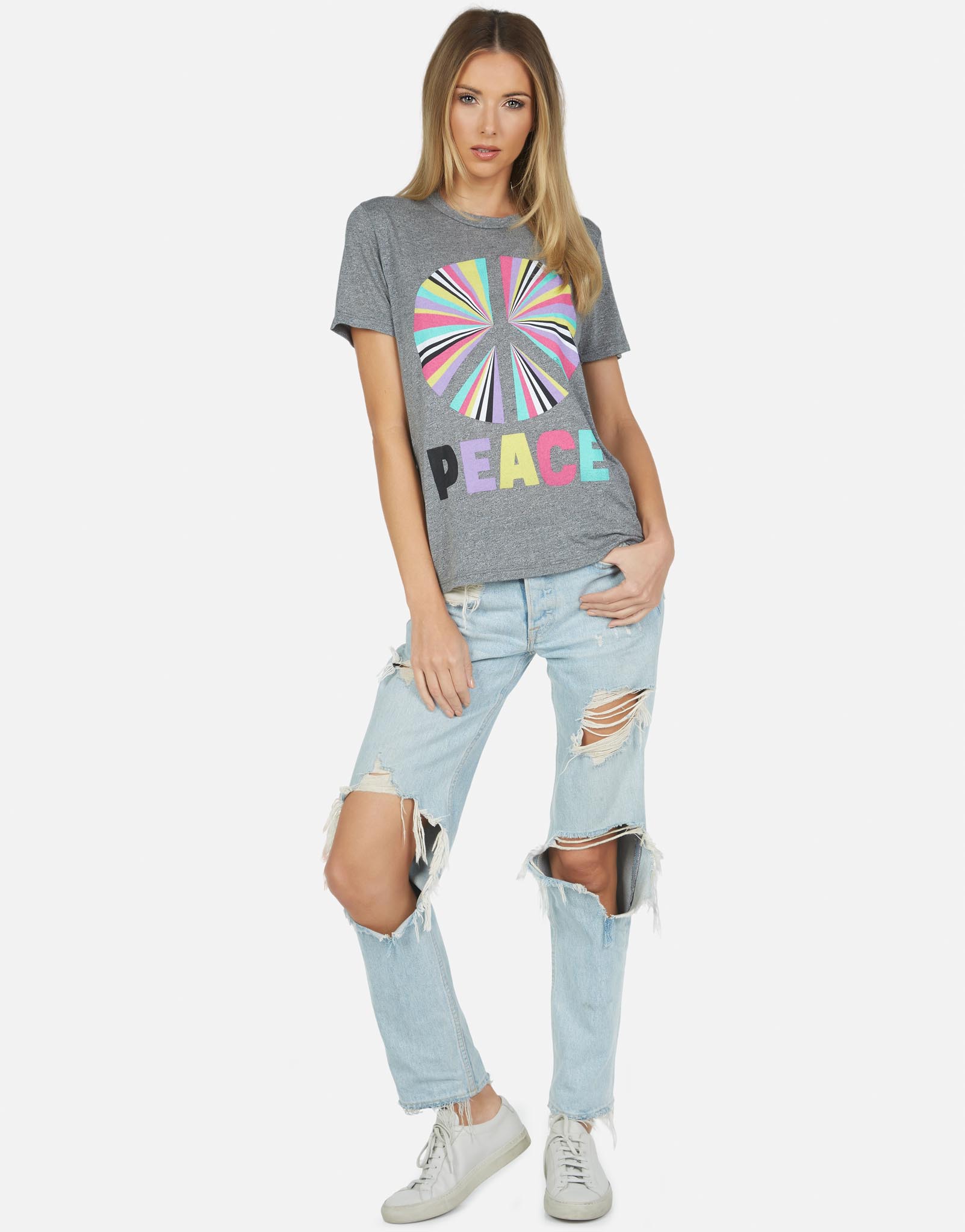 Lauren Moshi Women's Capri Rainbow Ray Peace - 
