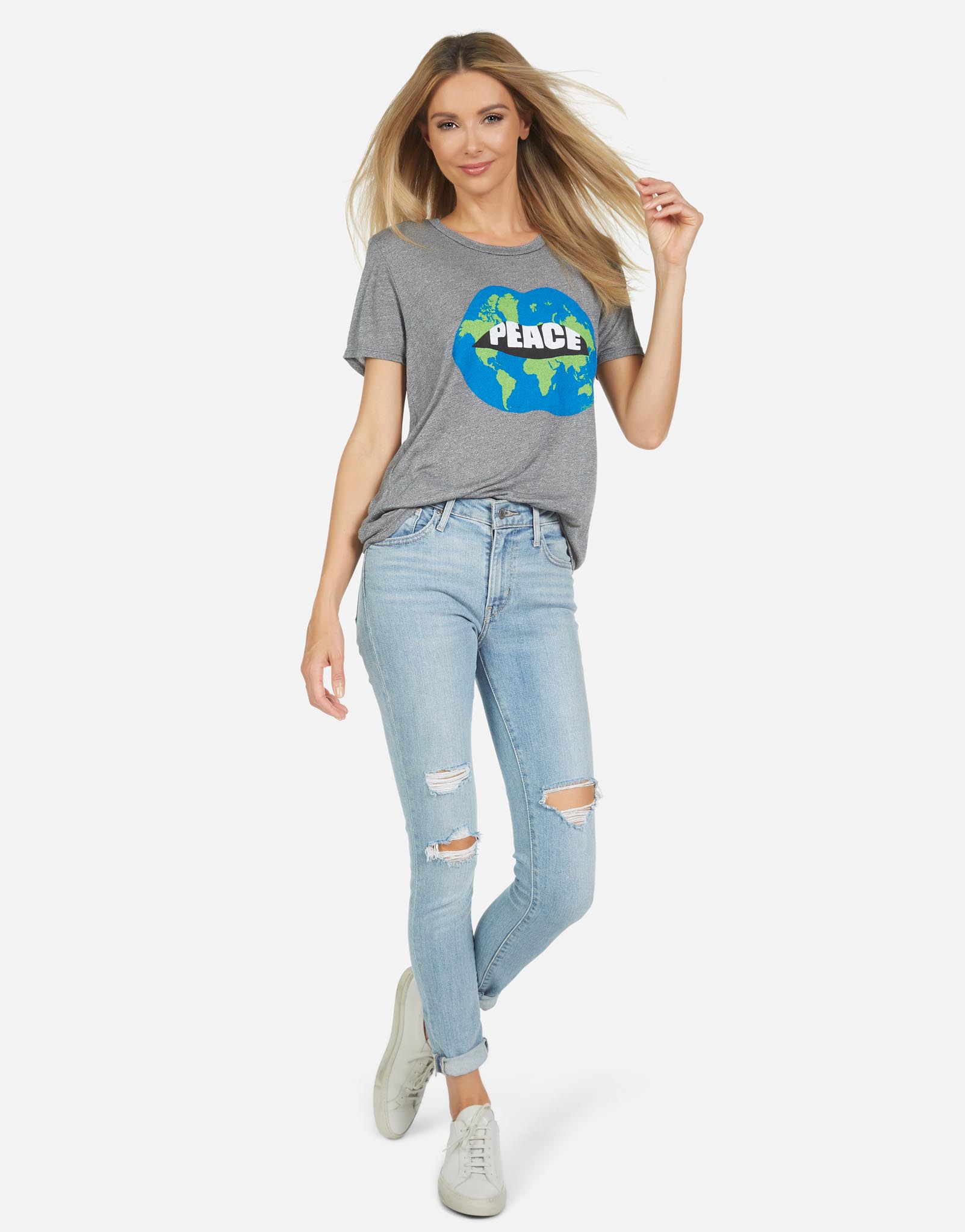Lauren Moshi Women's Capri World Peace Love - 