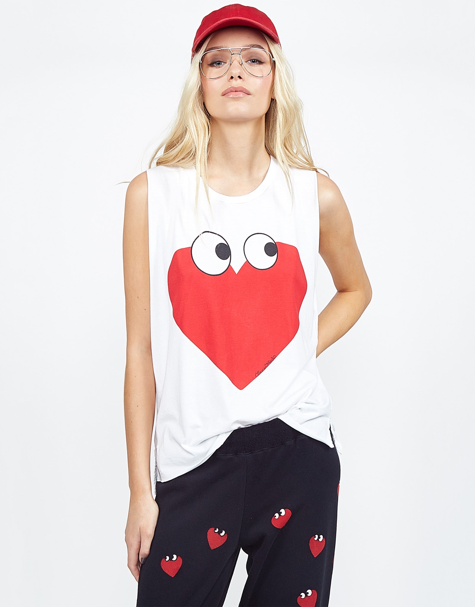 Lauren Moshi Women's Kinzington Heartface - White