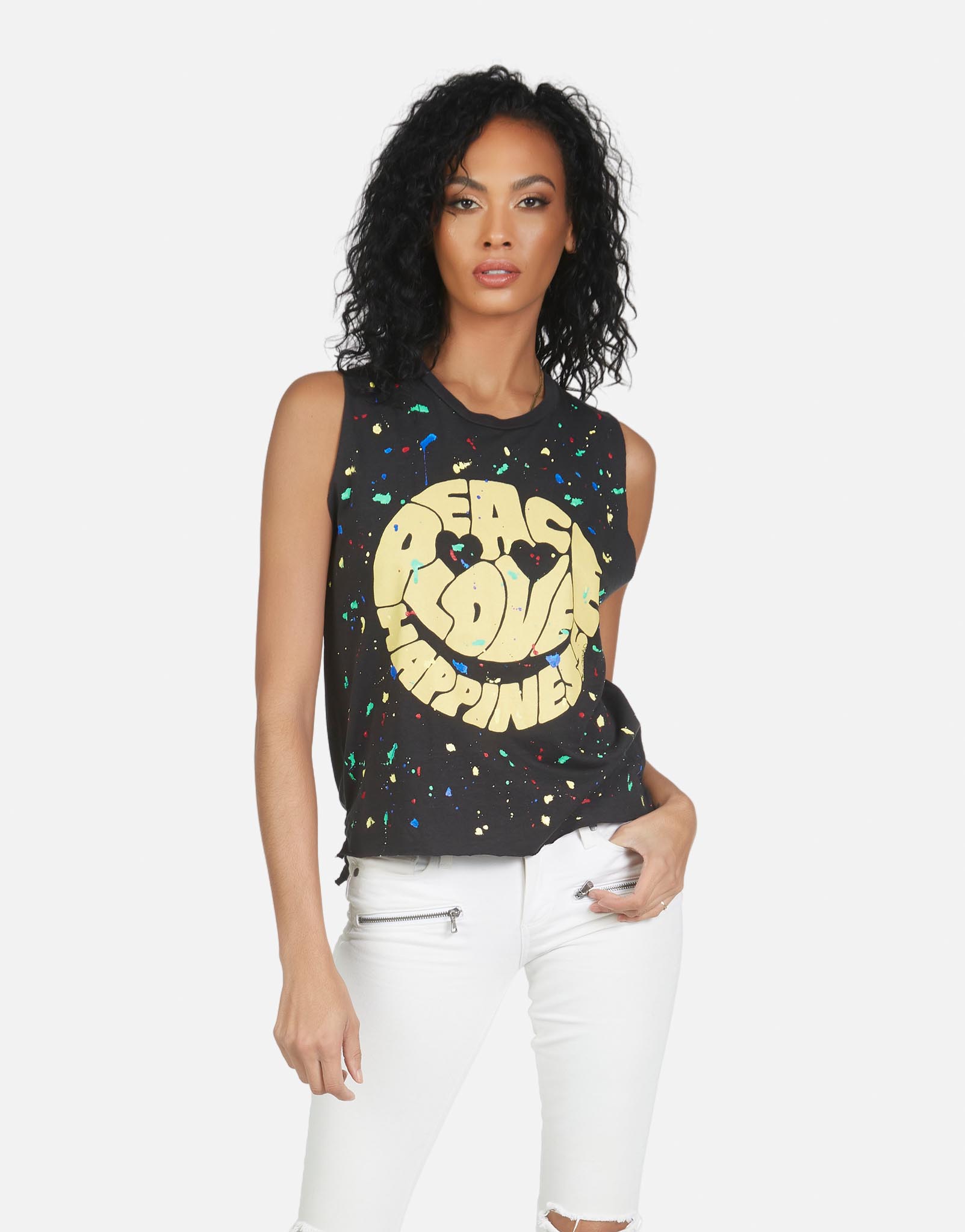 Lauren Moshi Women's Kinzington Text Happy Face - XS