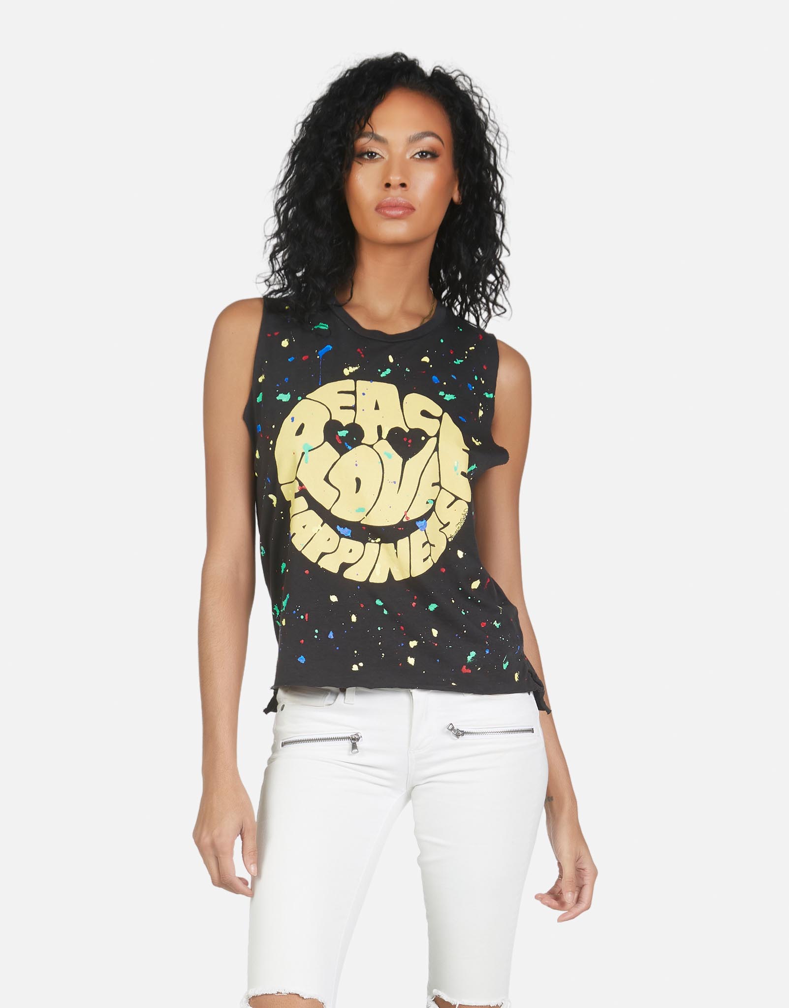 Lauren Moshi Women's Kinzington Text Happy Face - 