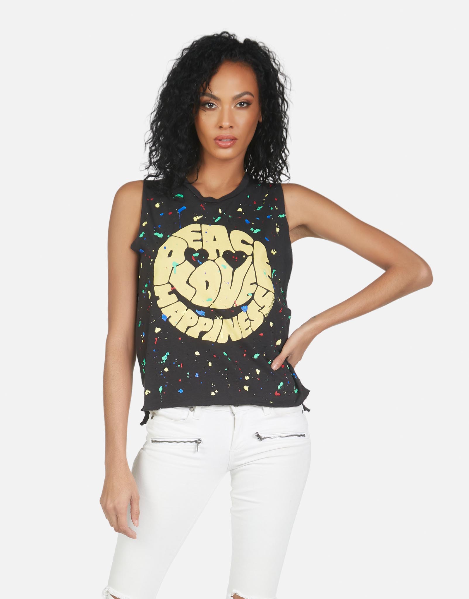 Lauren Moshi Women's Kinzington Text Happy Face - 