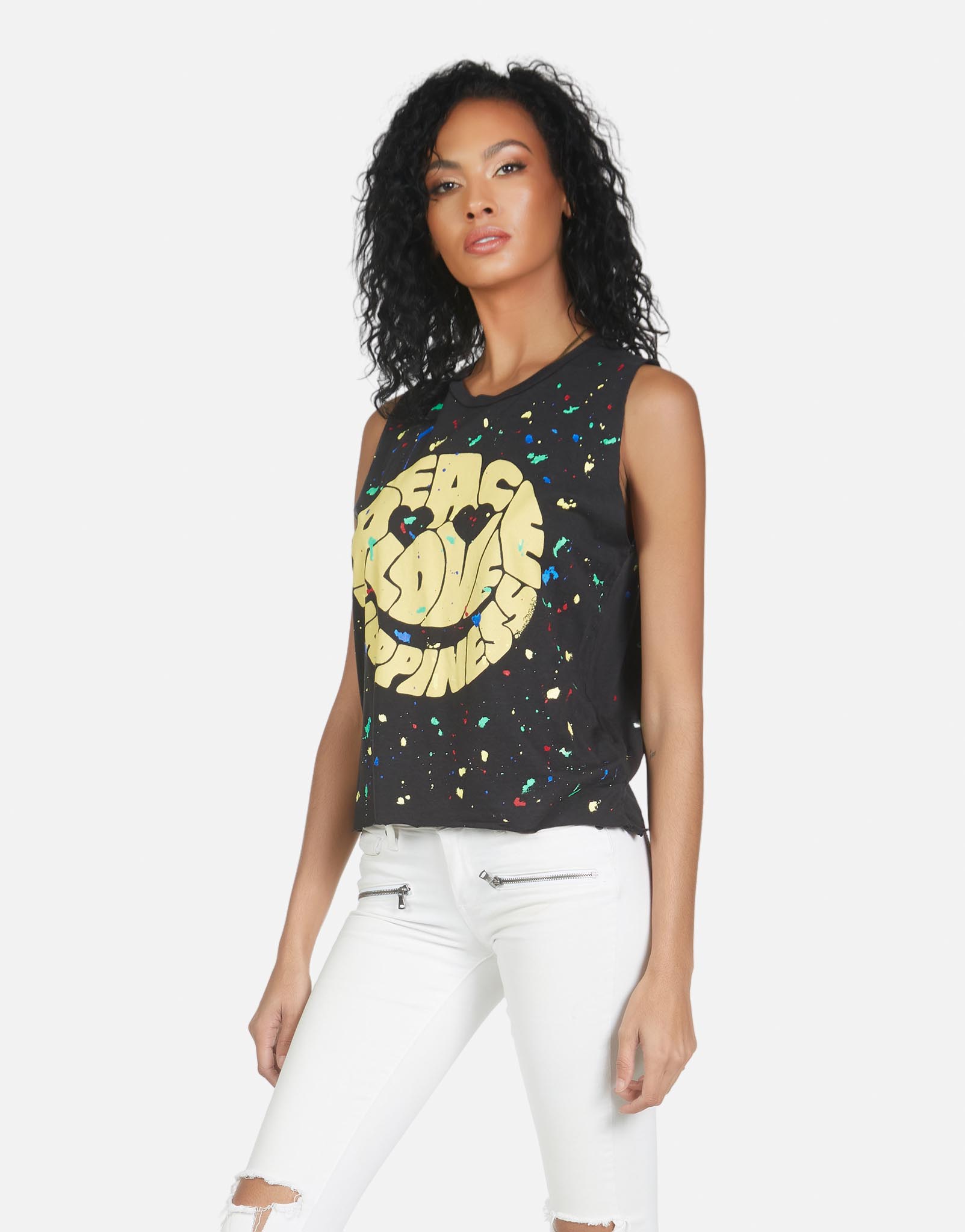 Lauren Moshi Women's Kinzington Text Happy Face - 