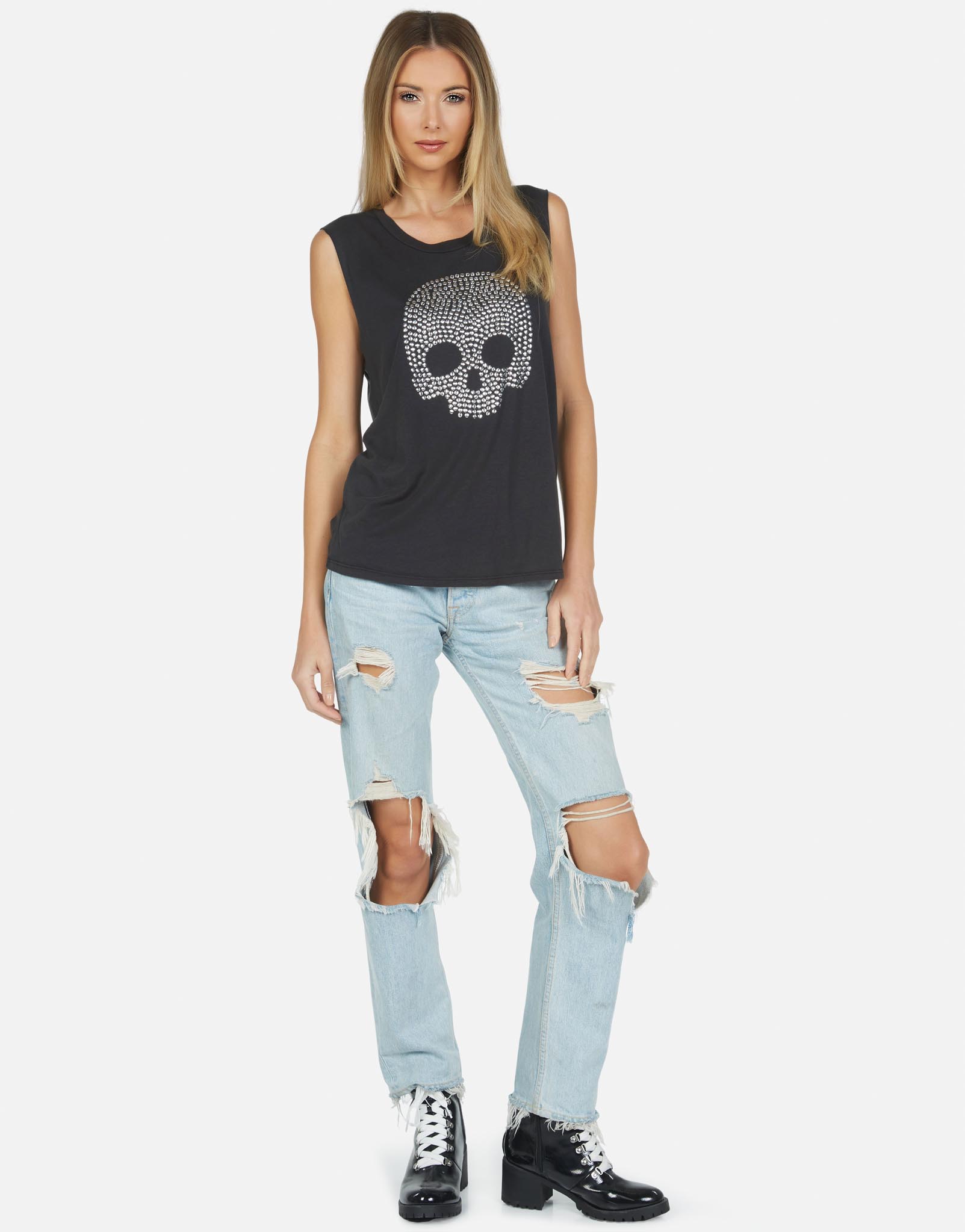 Lauren Moshi Women's Kel Nailhead Skull - 