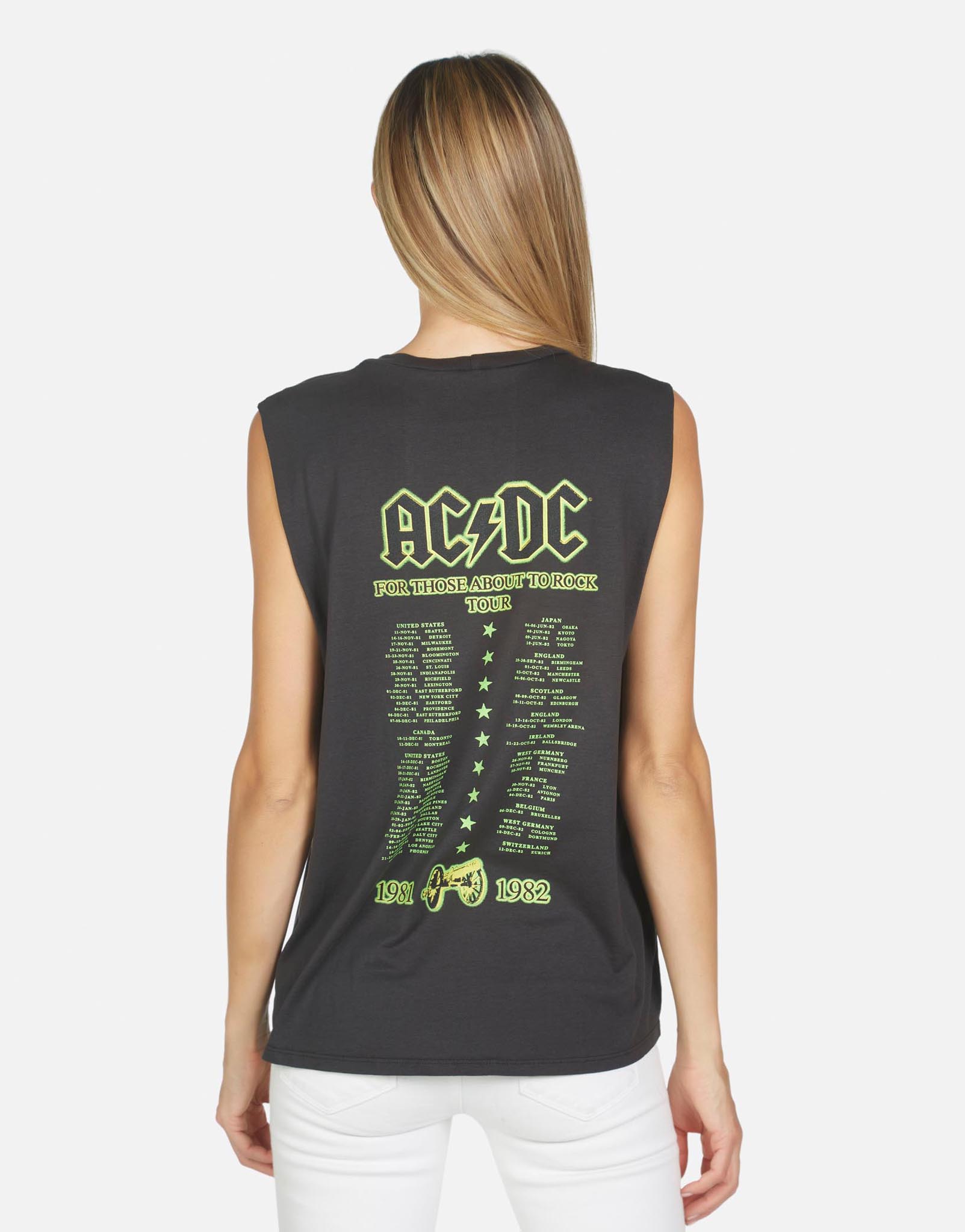 Lauren Moshi X ACDC Women's Kel AC/DC Neon Stud - 