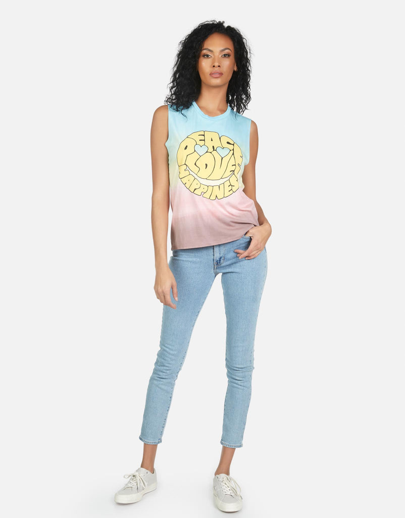 Lauren Moshi Women's Kel Text Happy Face - 