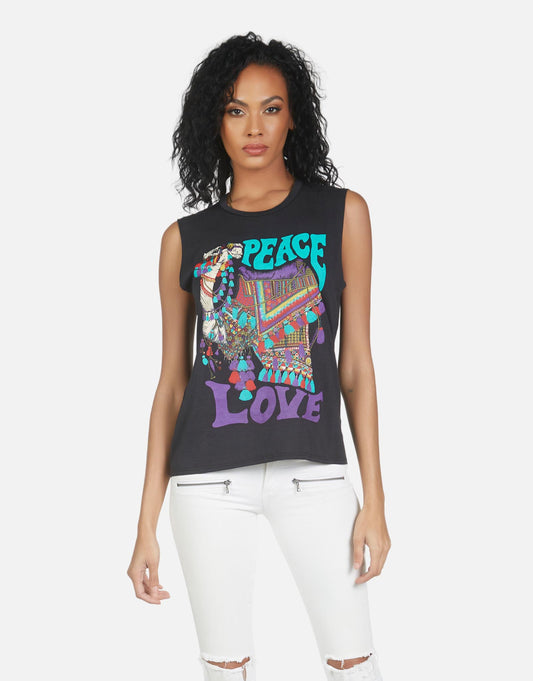 Lauren Moshi Women's Kel Peace Love Camel - XS