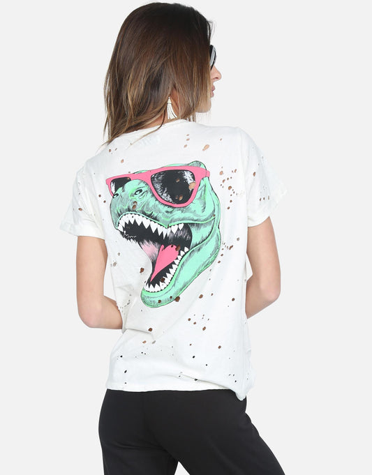 Lauren Moshi Women's Limp Heart T-Rex - White