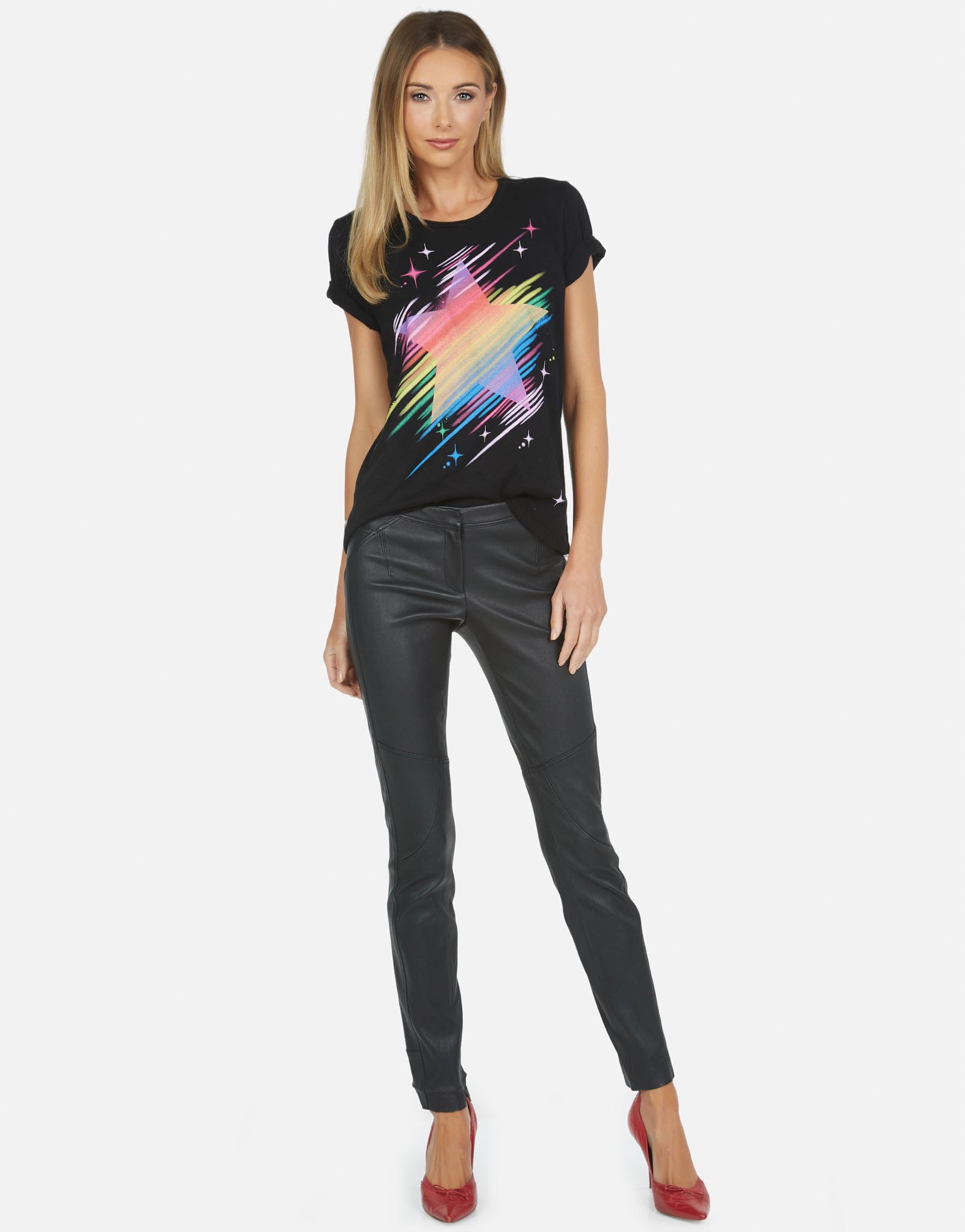 Lauren Moshi Women's Croft Neon Sparkle Star - 