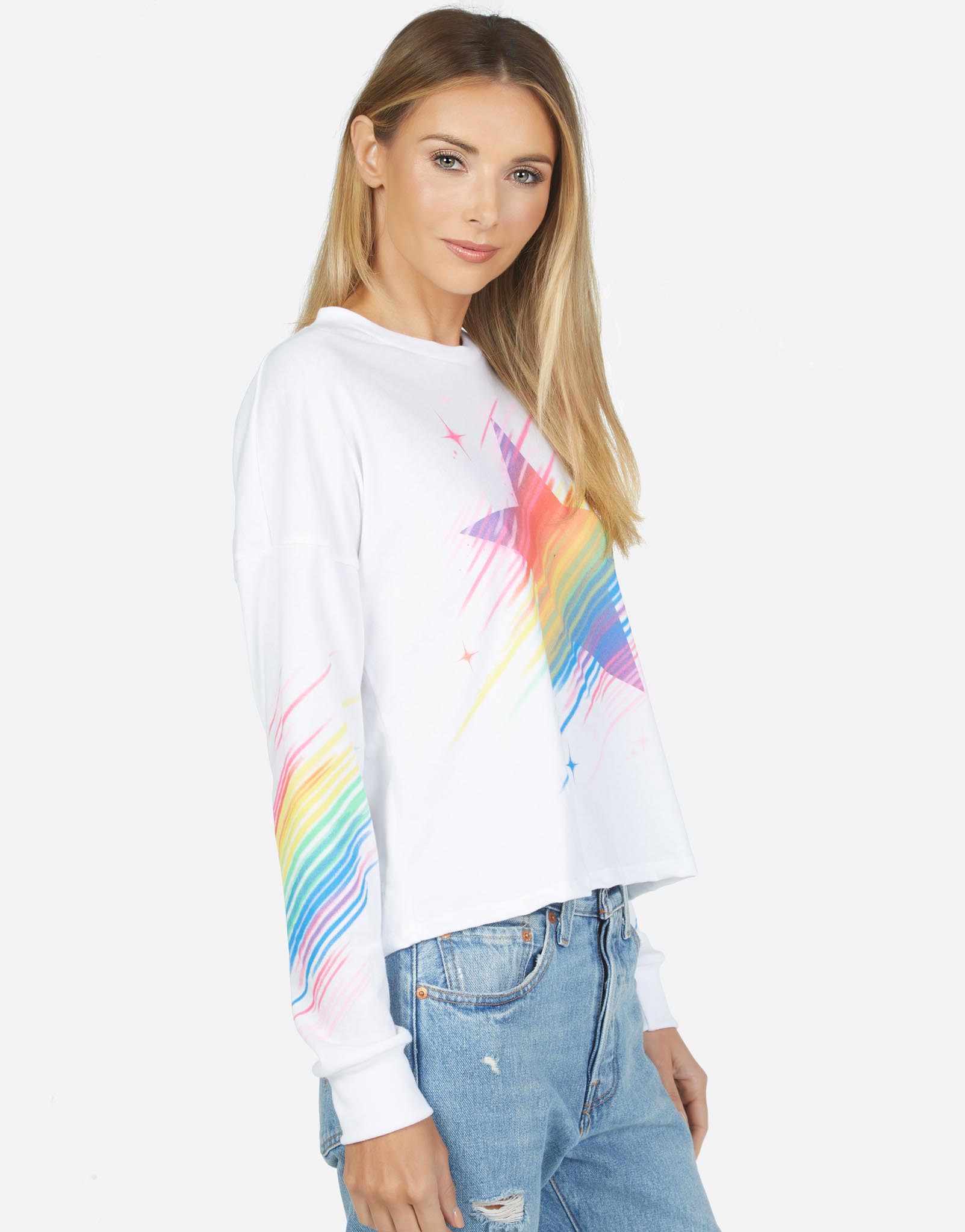Lauren Moshi Women's Luella Neon Sparkle Star - 