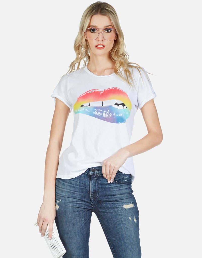 Lauren Moshi Women's Moxie Rainbow Biting Lip - 