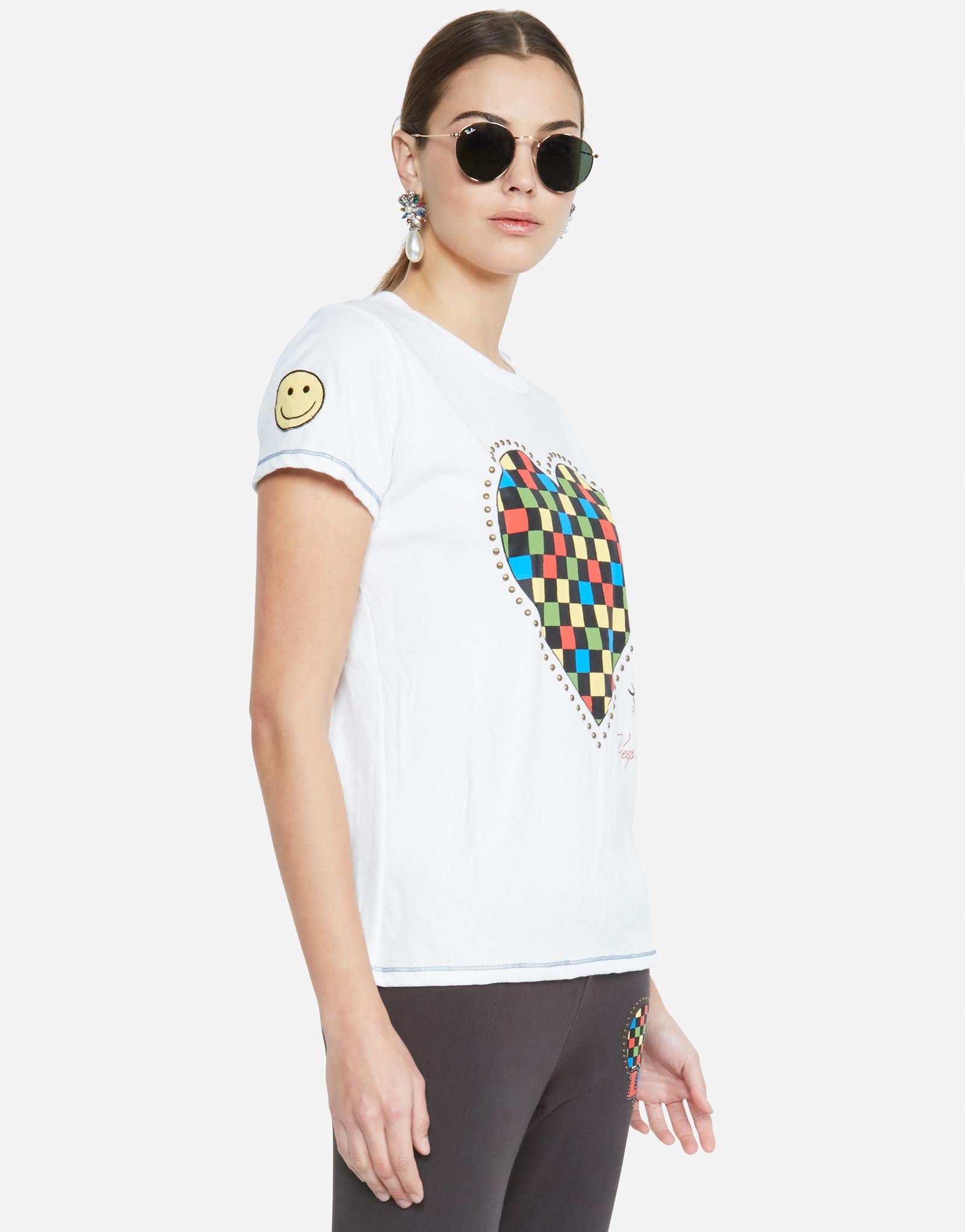 Lauren Moshi Women's Aviana Rad Checkered Heart - 