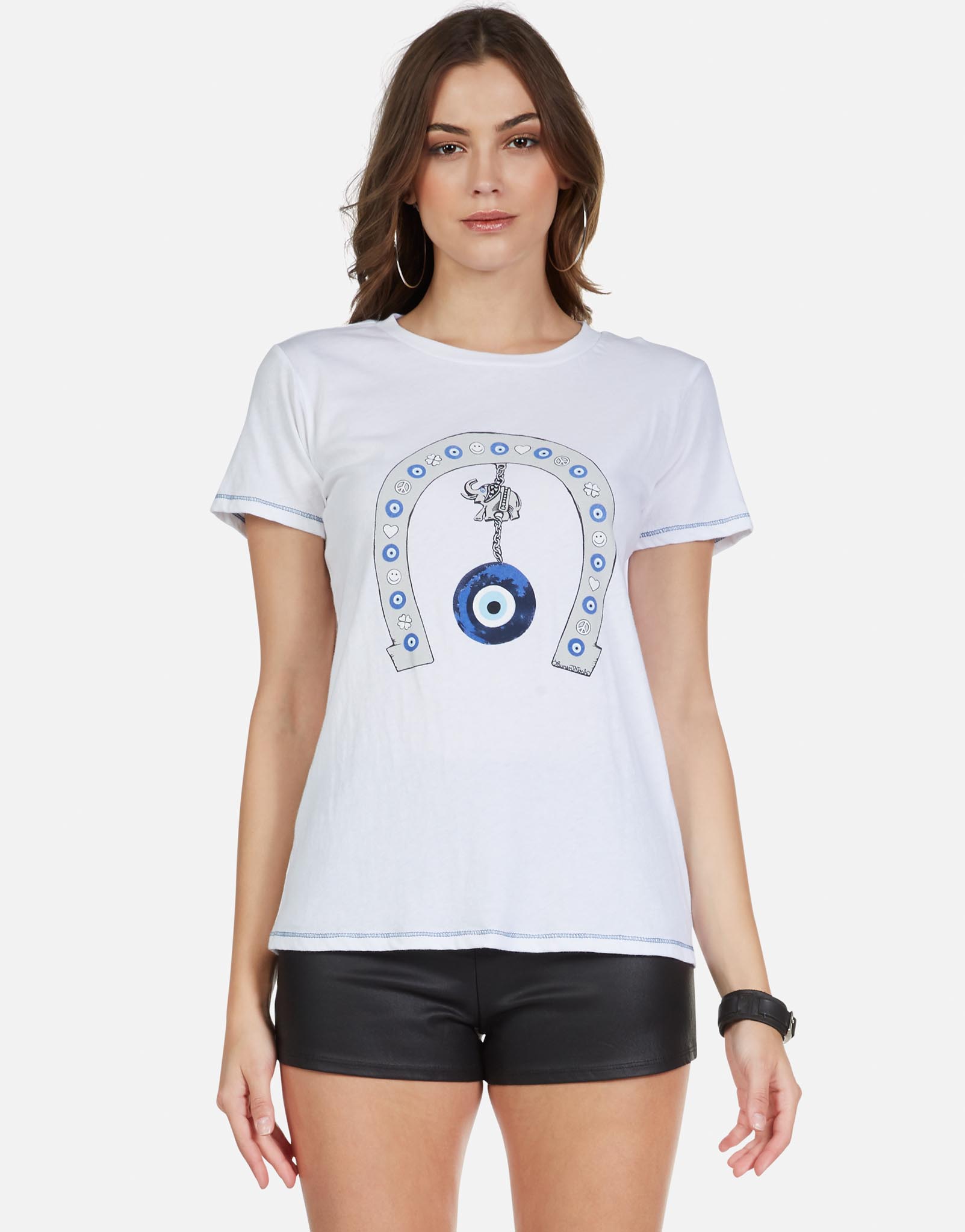 Lauren Moshi Women's Aviana Lucky Eye Horseshoe - 