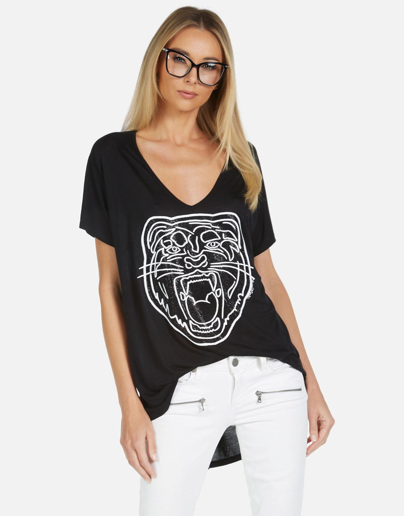 Lauren Moshi Women's Celine Crystal Tiger Head - XS