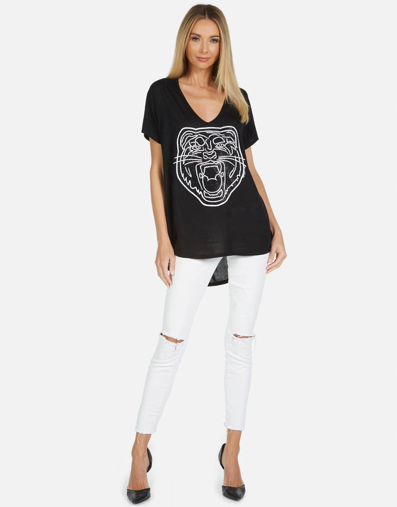 Lauren Moshi Women's Celine Crystal Tiger Head - 
