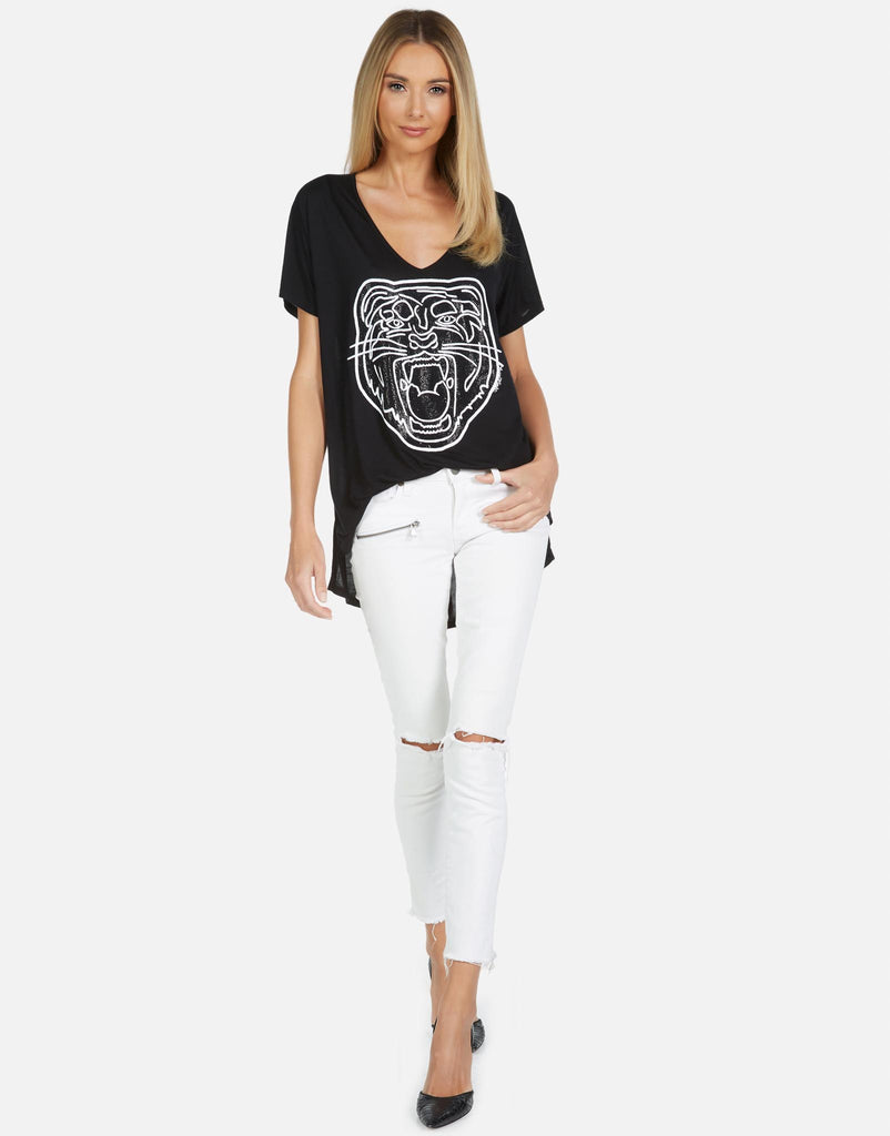 Lauren Moshi Women's Celine Crystal Tiger Head - 