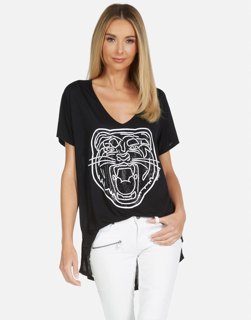 Lauren Moshi Women's Celine Crystal Tiger Head - 