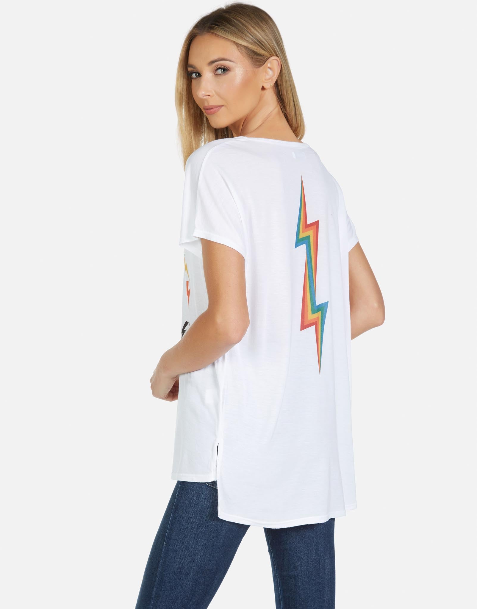 Lauren Moshi Women's Celine Rainbow Electric Heart - 