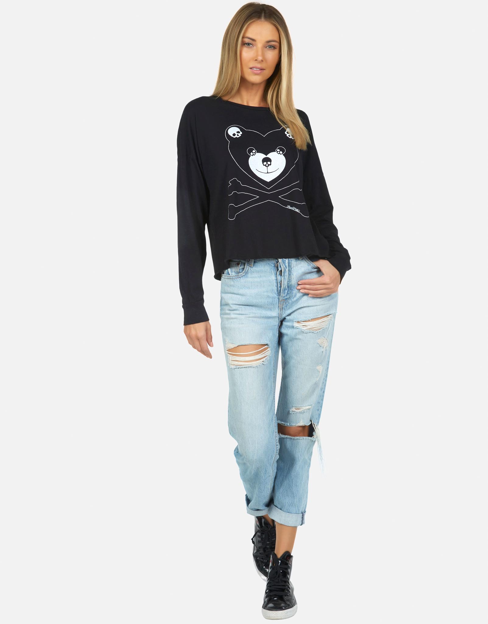 Lauren Moshi Women's Lori Skull Love Bear - 