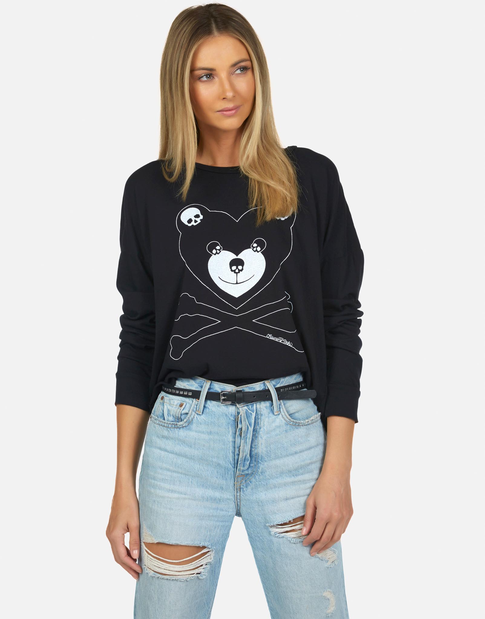 Lauren Moshi Women's Lori Skull Love Bear - 