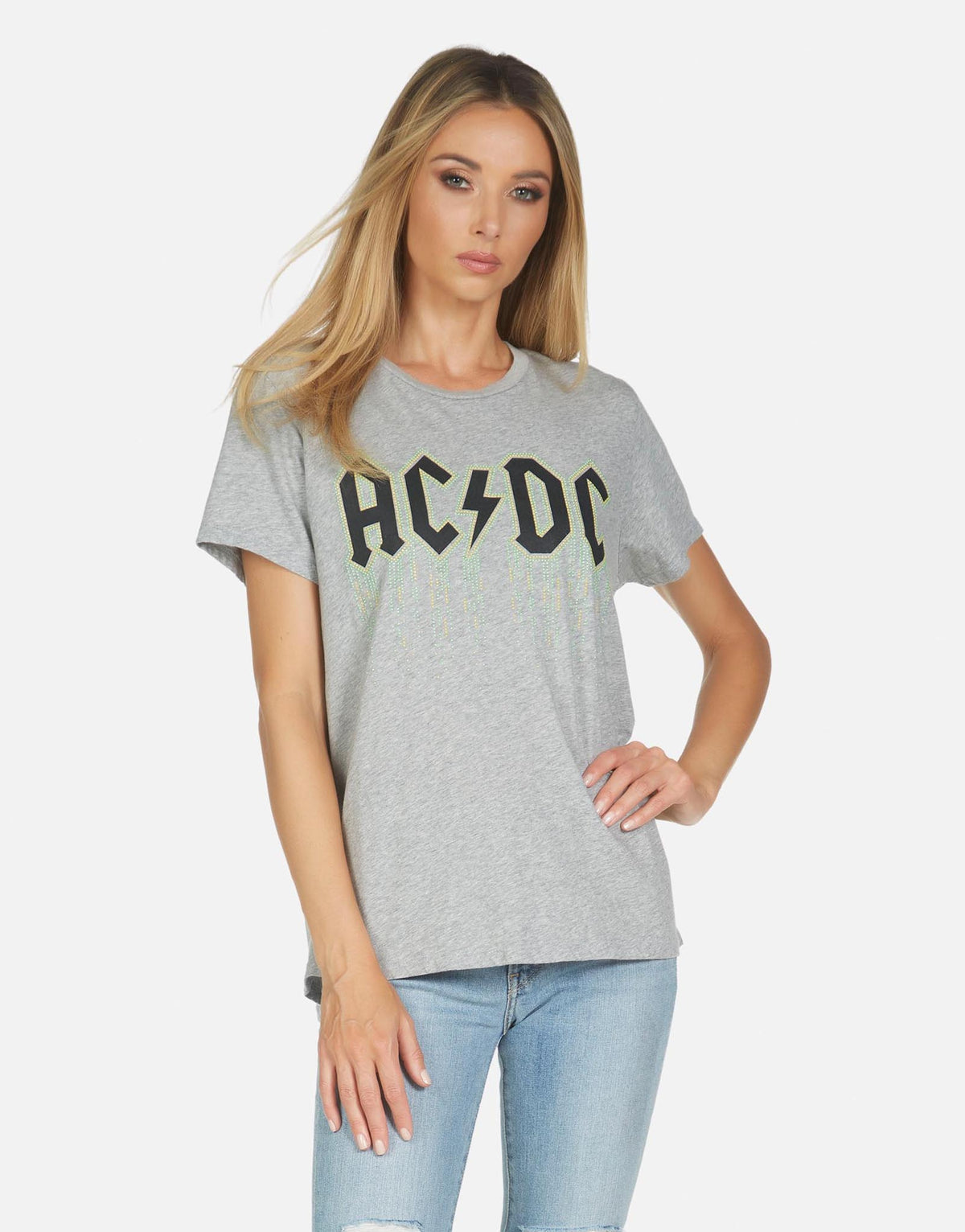 Lauren Moshi X ACDC Women's Jordana AC/DC Neon Stud - XS