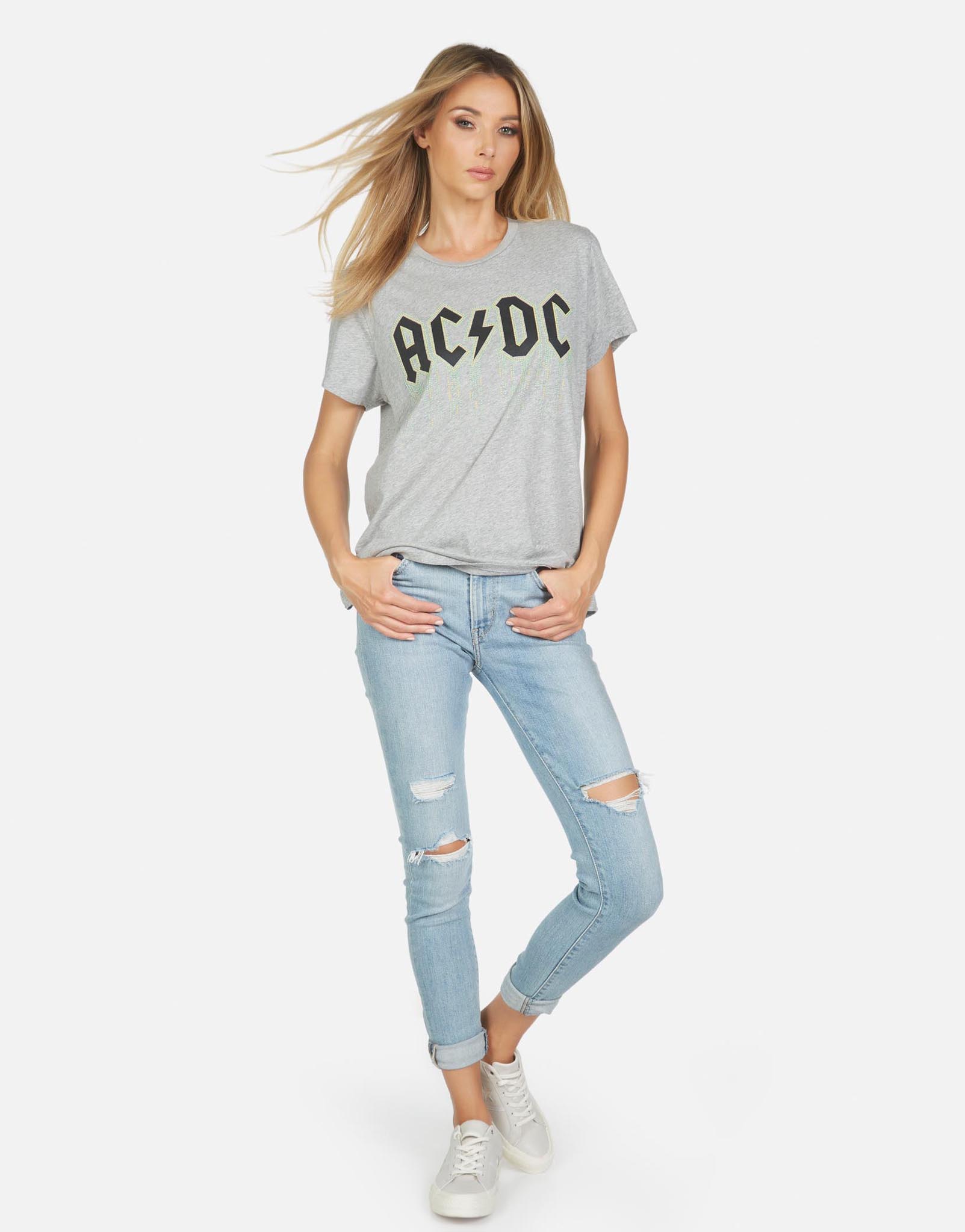 Lauren Moshi X ACDC Women's Jordana AC/DC Neon Stud - 