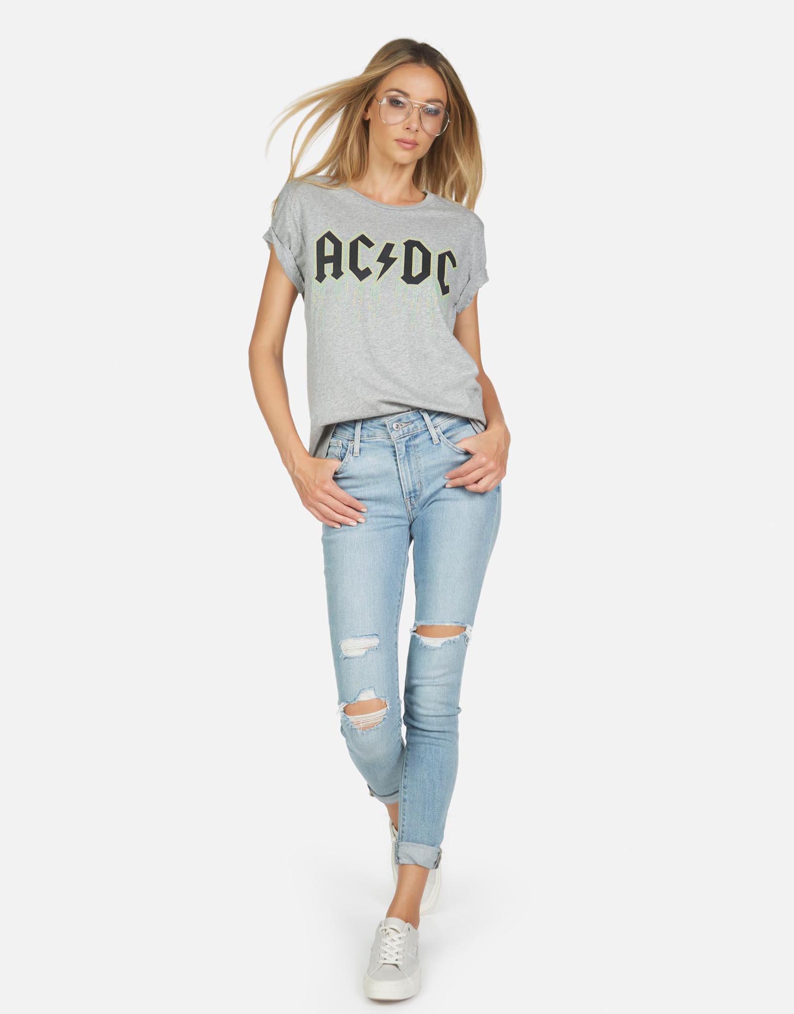 Lauren Moshi X ACDC Women's Jordana AC/DC Neon Stud - 