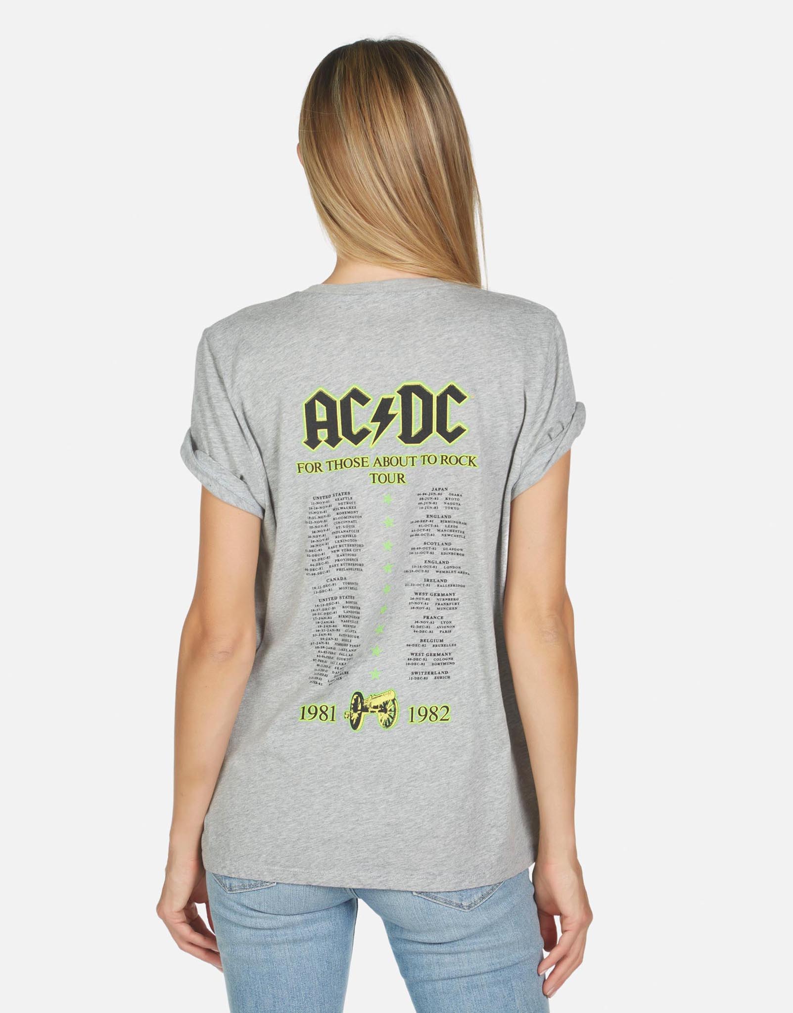 Lauren Moshi X ACDC Women's Jordana AC/DC Neon Stud - 