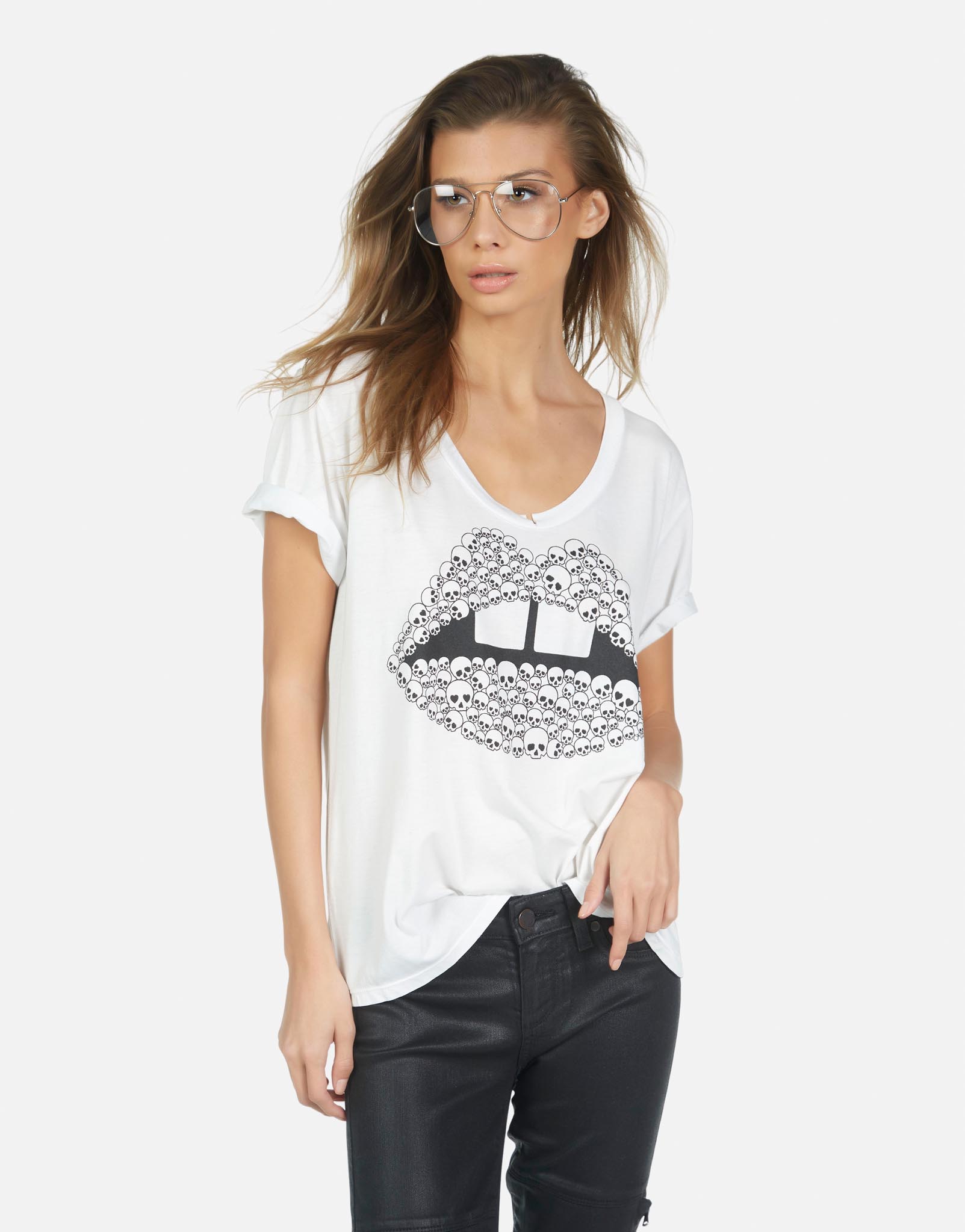 Lauren Moshi Women's Elara Skull Lip - 