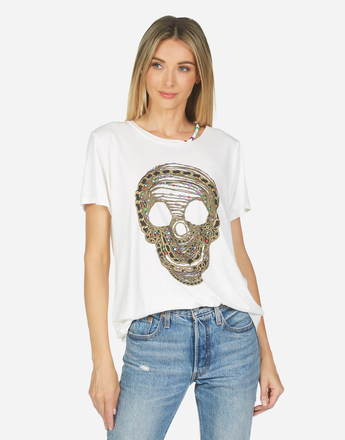 Gabriella Beaded Chain Skull