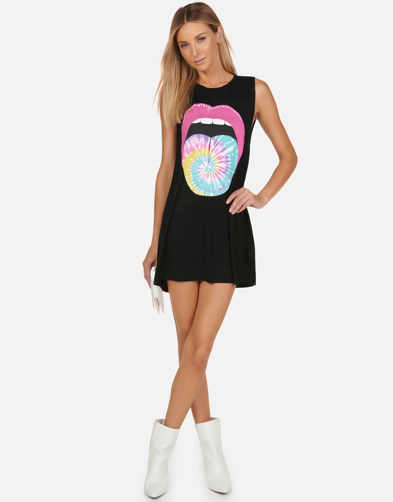 Lauren Moshi Women's Deanna Tie Dye Tongue - Black