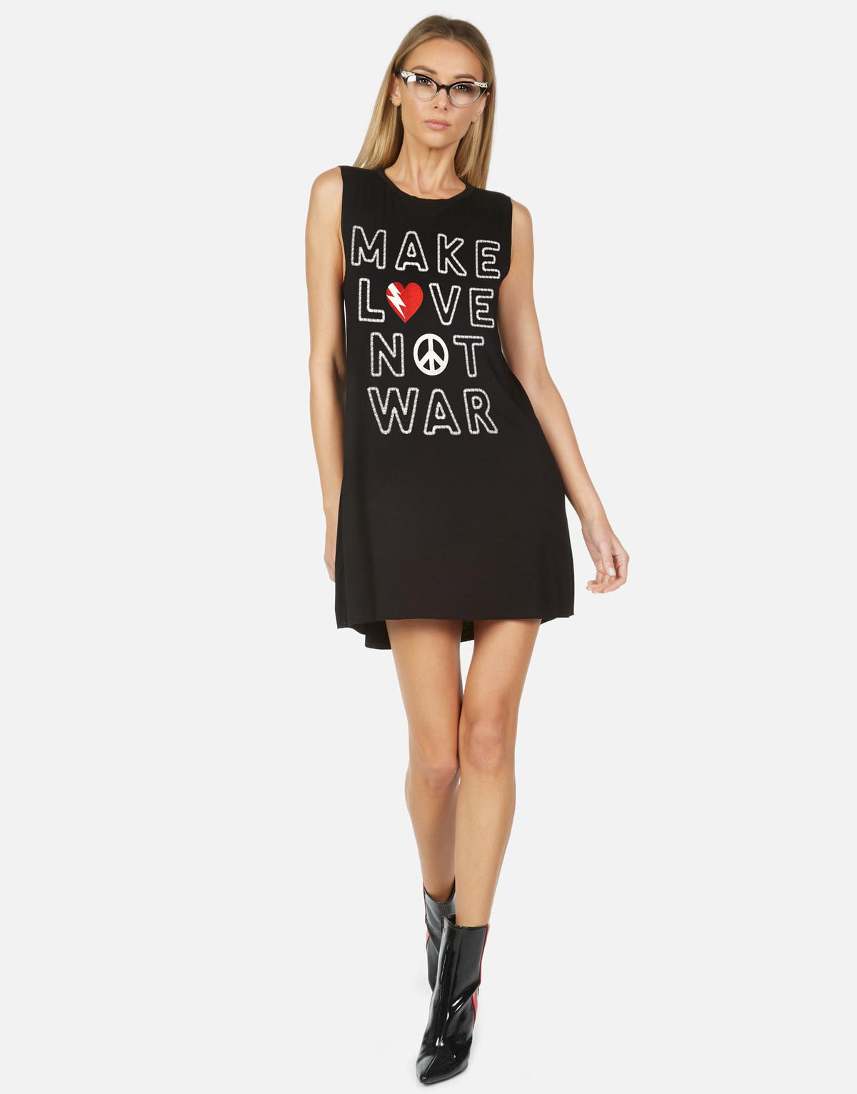 Lauren Moshi X Women's Deanna X Make Love Not War - Onyx