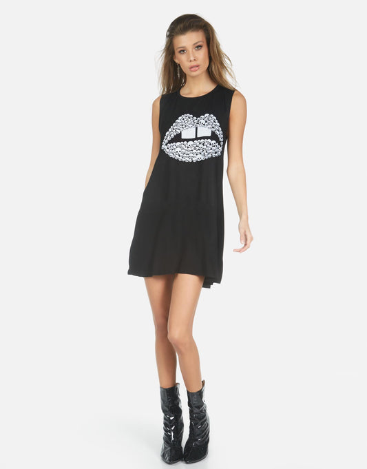 Lauren Moshi X Women's Deanna X Skull Lip - XS