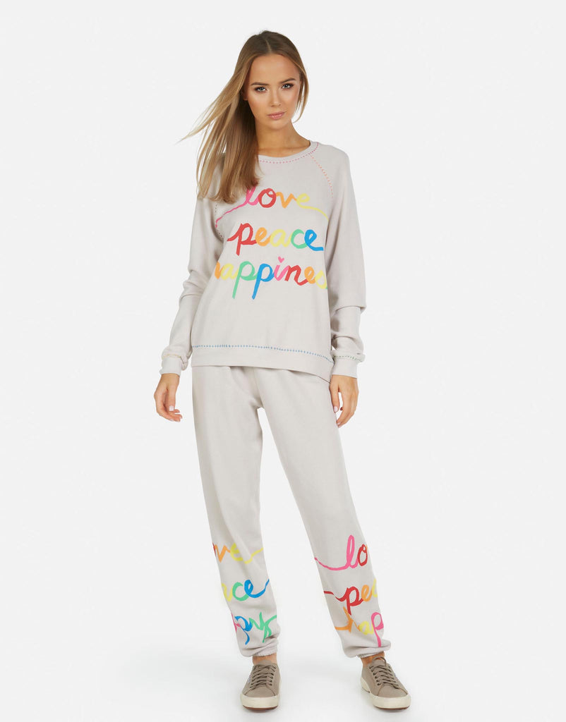 Lauren Moshi Women's Tanzy Love Peace Happiness - 