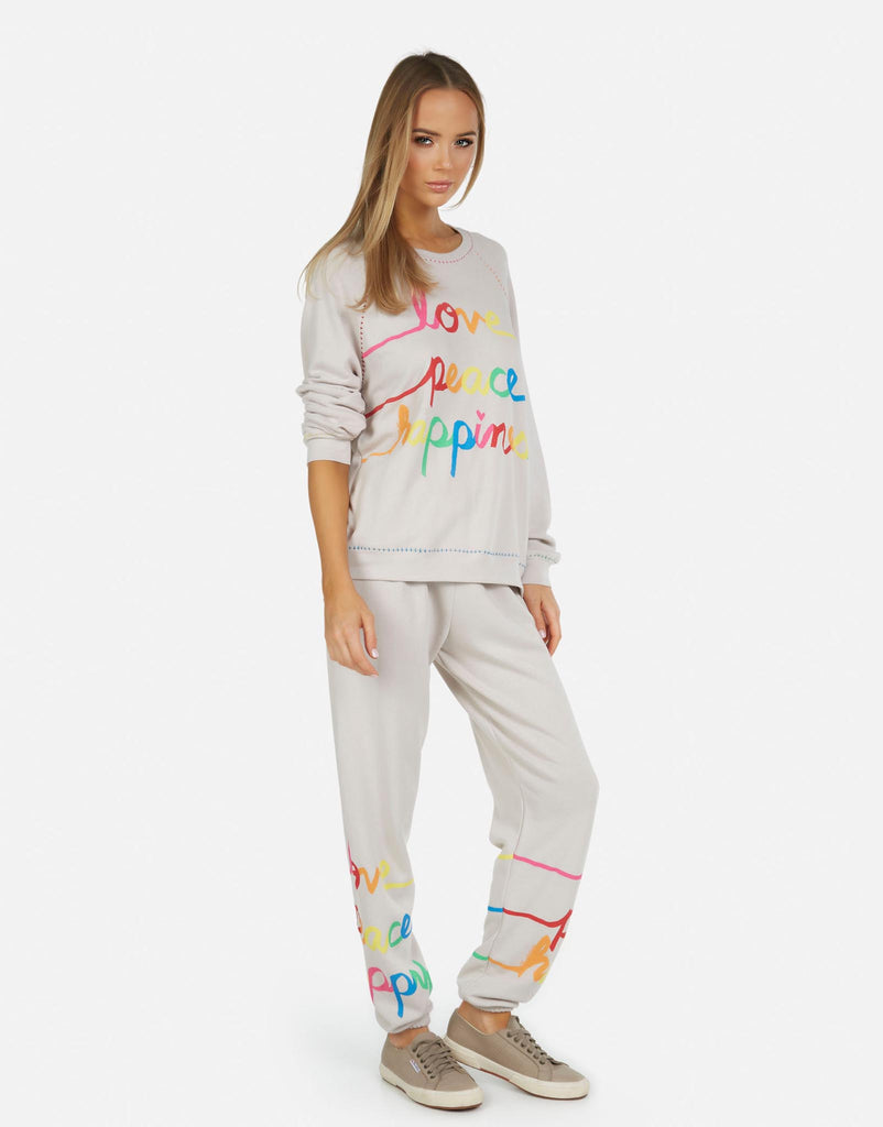 Lauren Moshi Women's Tanzy Love Peace Happiness - 