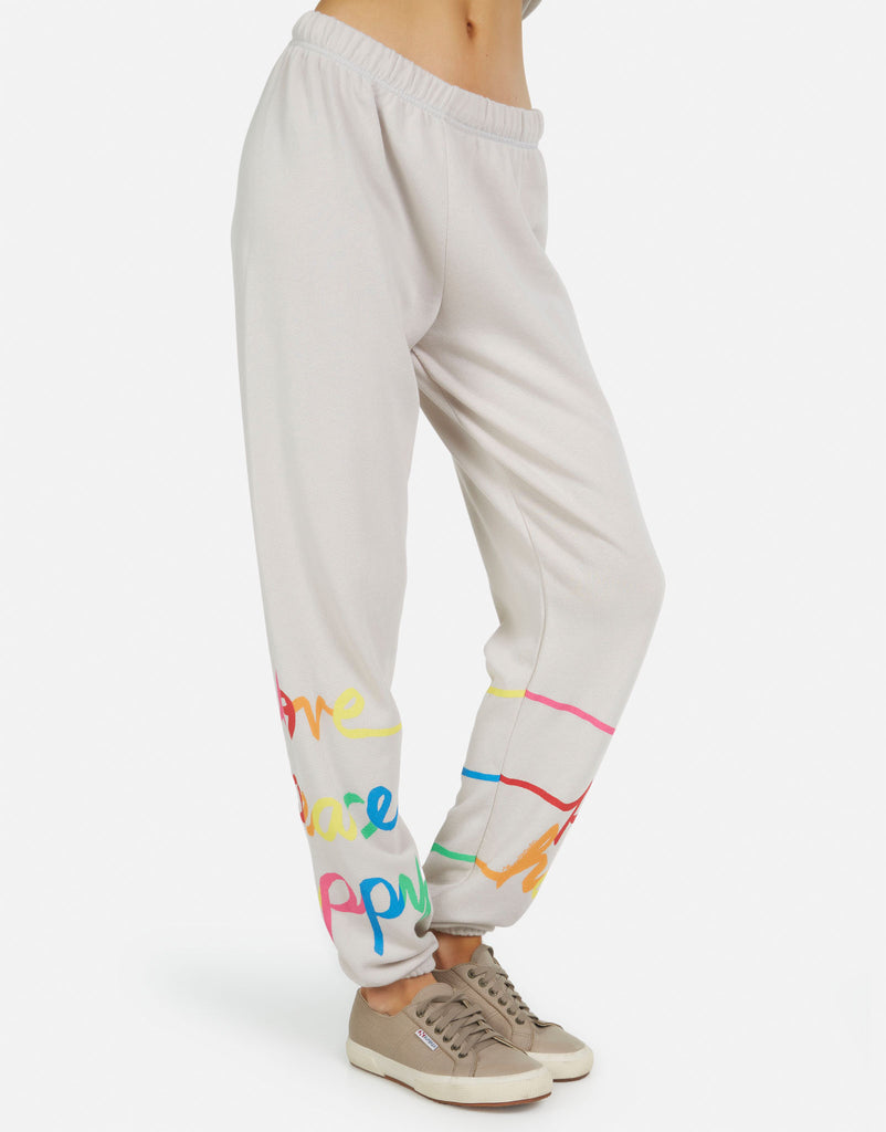 Lauren Moshi Women's Tanzy Love Peace Happiness - 