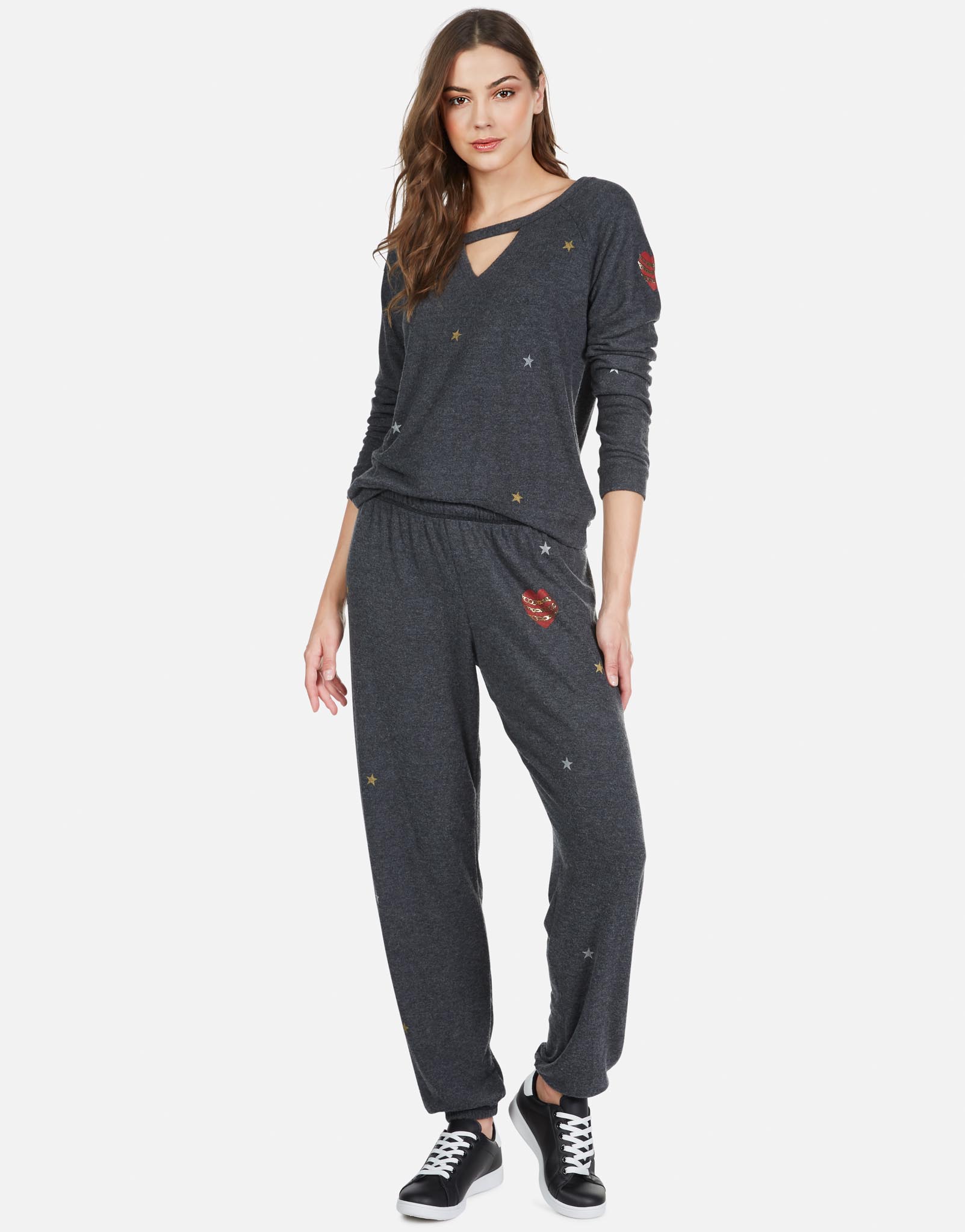 Lauren Moshi Women's Tanzy Chain Heart Stars - 