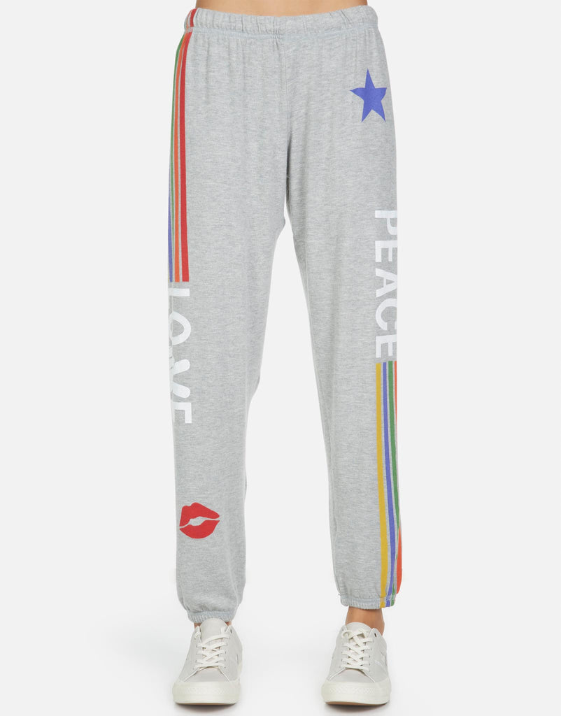 Lauren Moshi Women's Tanzy Peace Love Stripe - XS