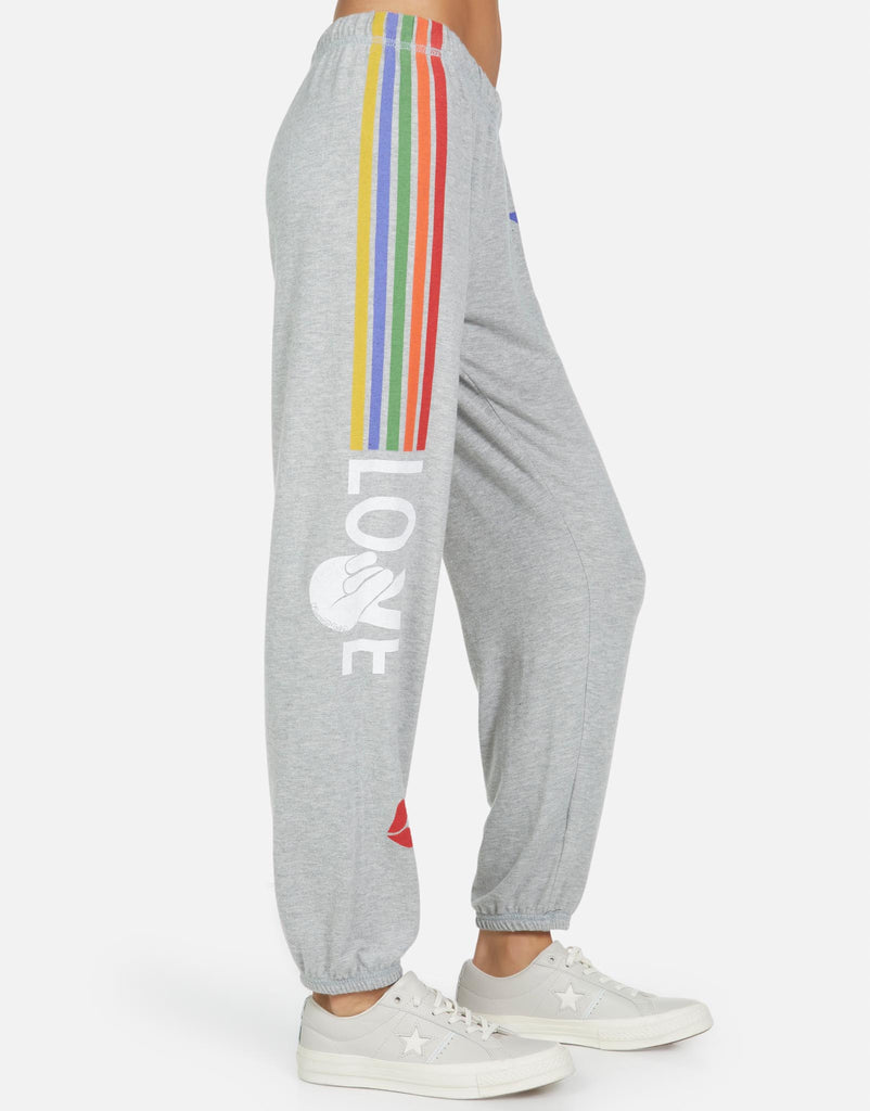 Lauren Moshi Women's Tanzy Peace Love Stripe - 