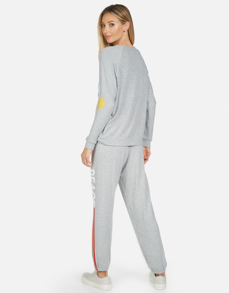 Lauren Moshi Women's Tanzy Peace Love Stripe - 