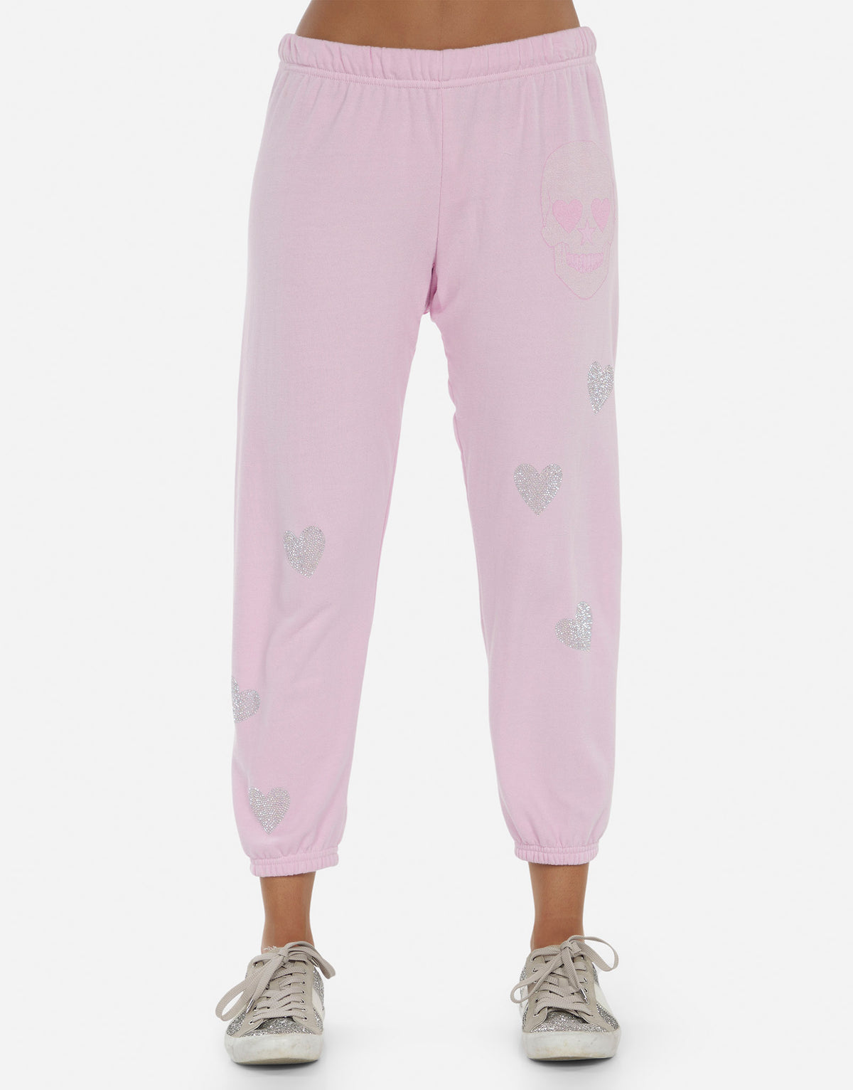 Alana Crystal Pink Peace Love Skull
