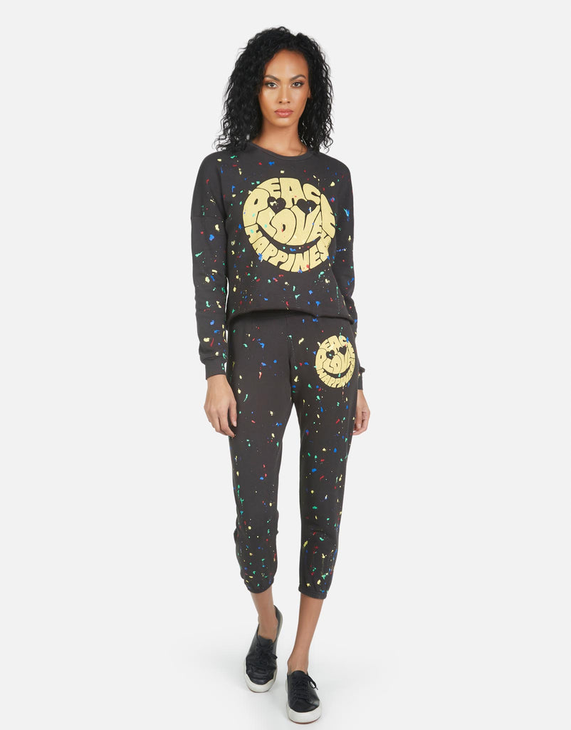 Lauren Moshi Women's Alana Text Happy Face - 