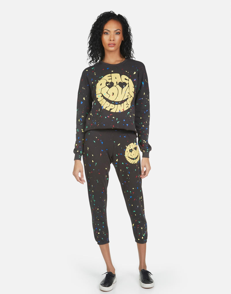 Lauren Moshi Women's Alana Text Happy Face - 