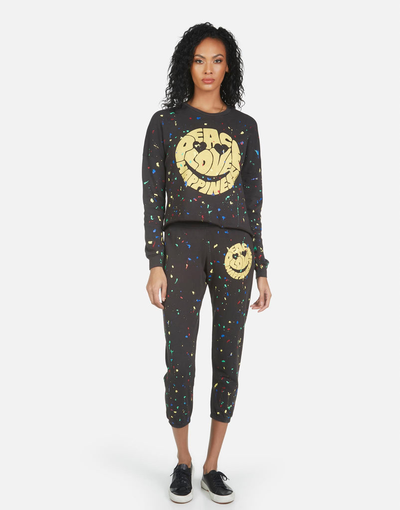 Lauren Moshi Women's Alana Text Happy Face - 