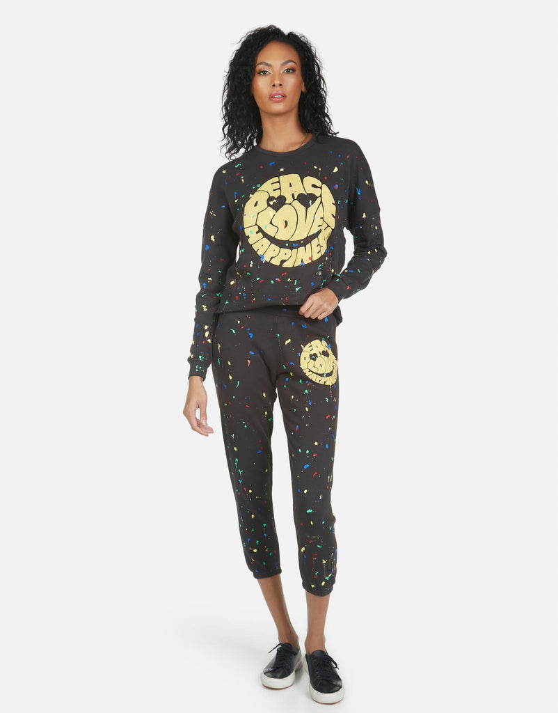 Lauren Moshi Women's Alana Text Happy Face - 