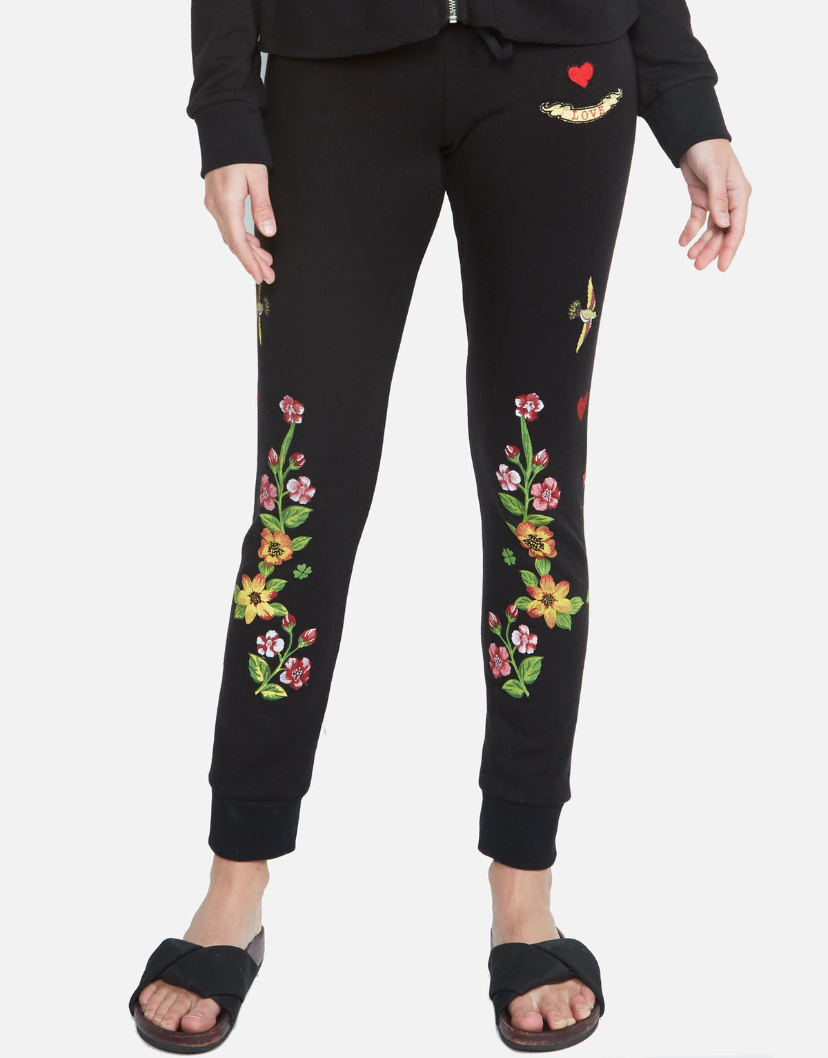 Lauren Moshi Women's Jess Floral Love - Black