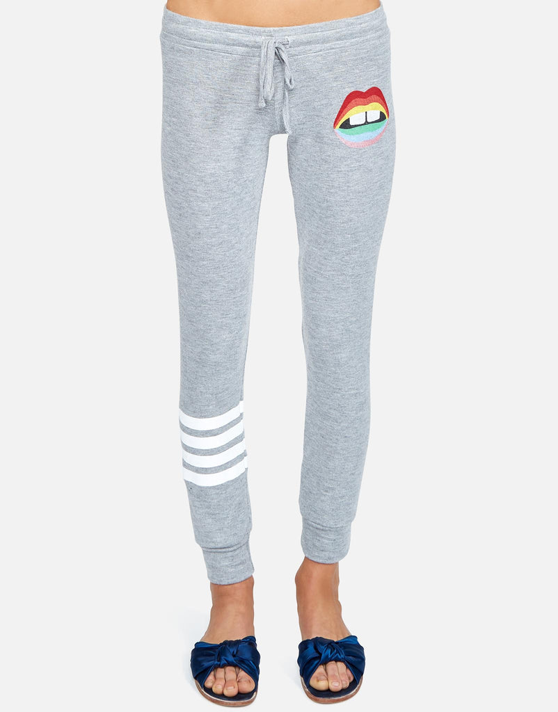 Lauren Moshi Women's Kizzy Rainbow Gap Mouth - Heather Grey