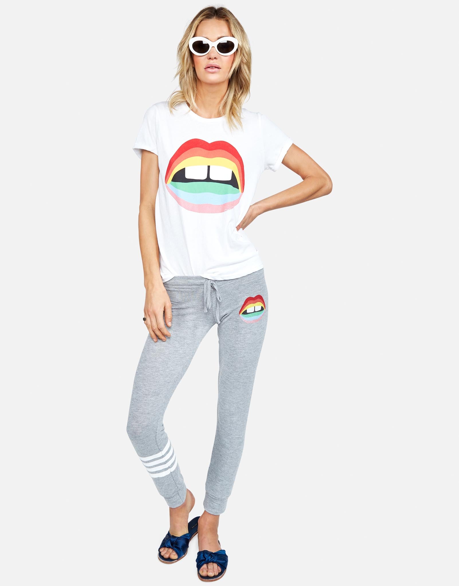 Lauren Moshi Women's Kizzy Rainbow Gap Mouth - 
