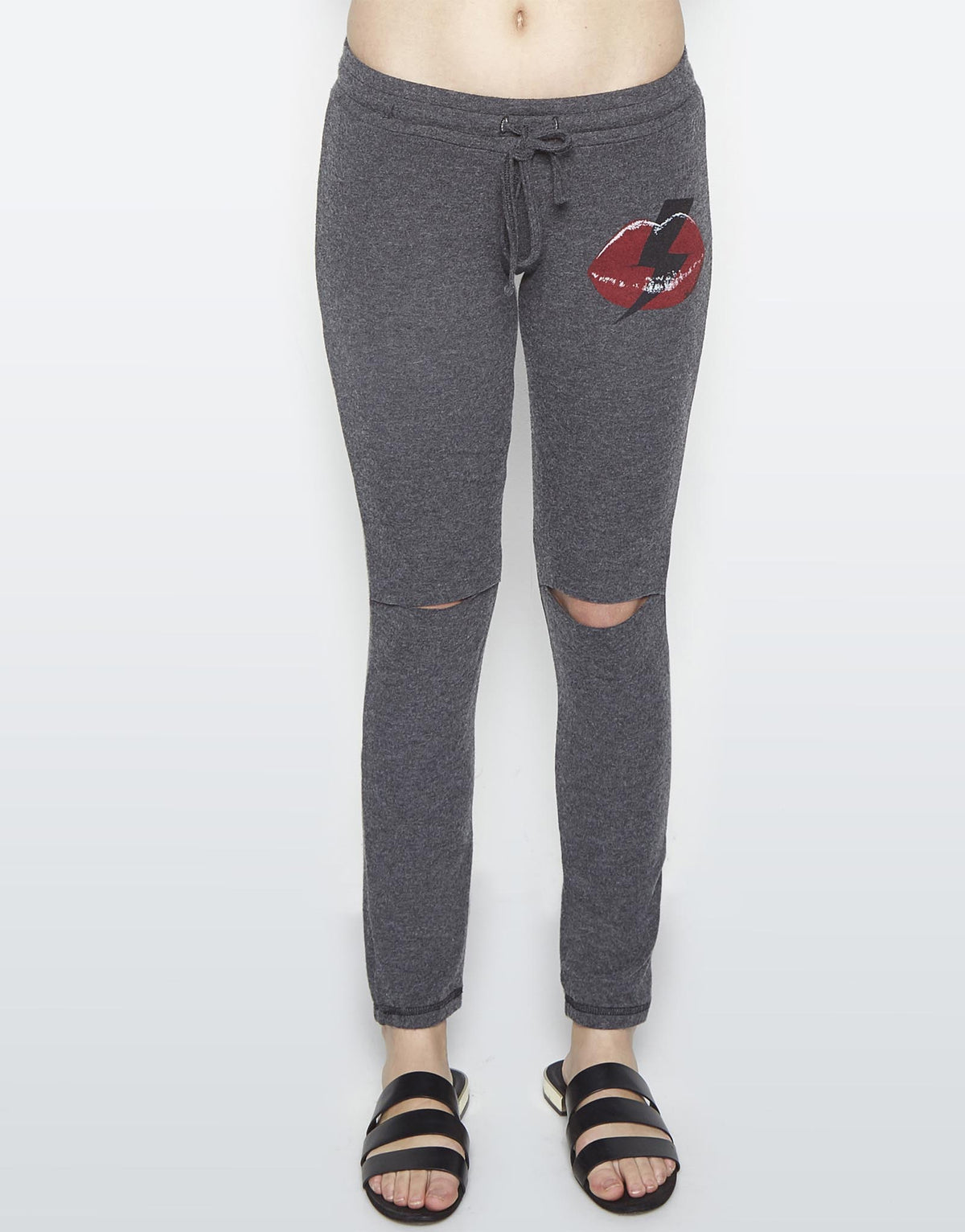 Lauren Moshi Women's Sherri Lightning Bolt Lip - Black